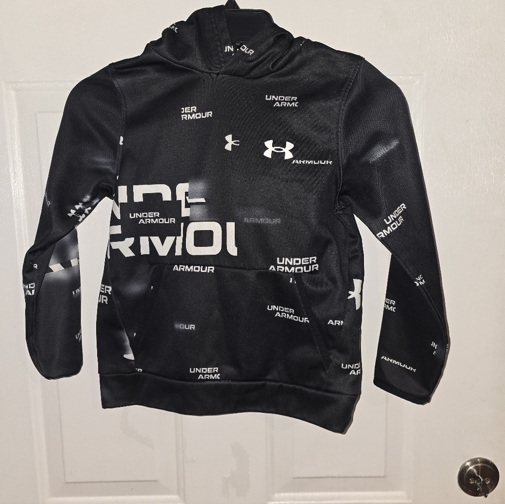 Under Armour Youth Small Black ColdGear Logo Hoodie